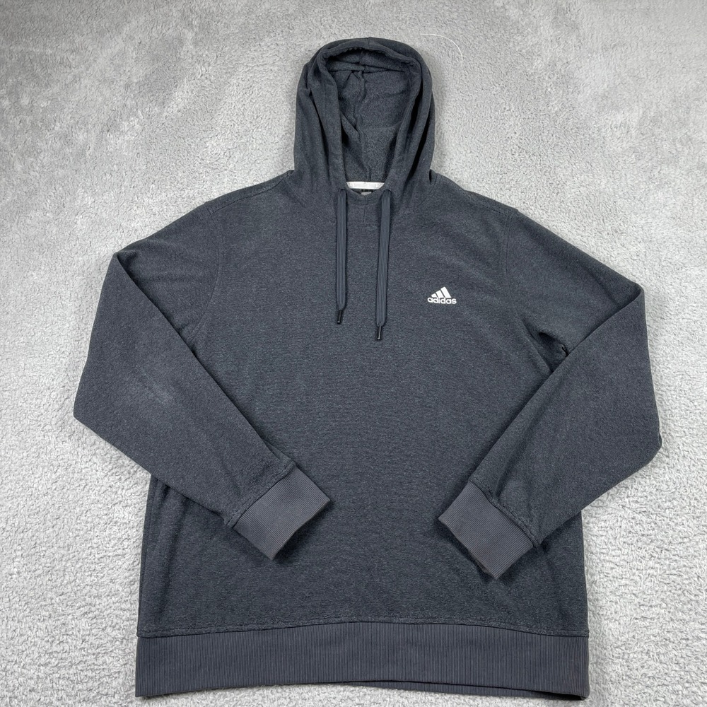 Adidas Golf Hoodie Mens Large Gray Performance Fleece Pullover ADVR0895
